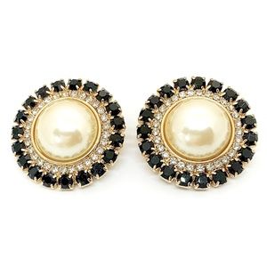 KIRKS FOLLY Vintage Pearl chunky earrings